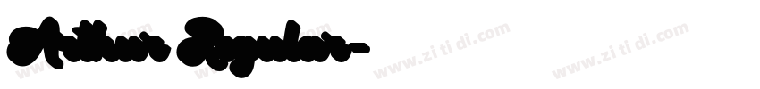 Arthur Regular字体转换